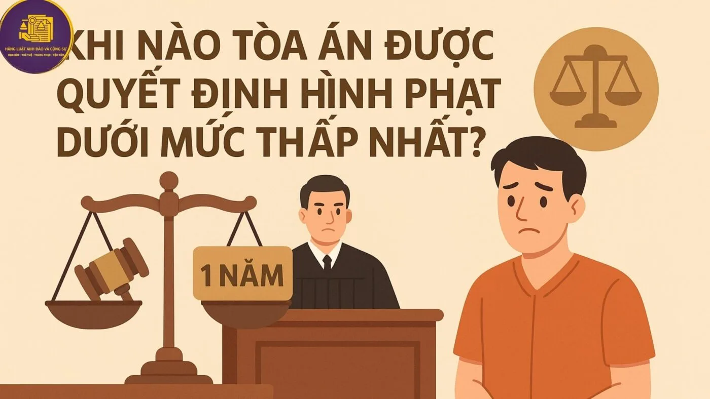 hình phạt dưới mức thấp nhất