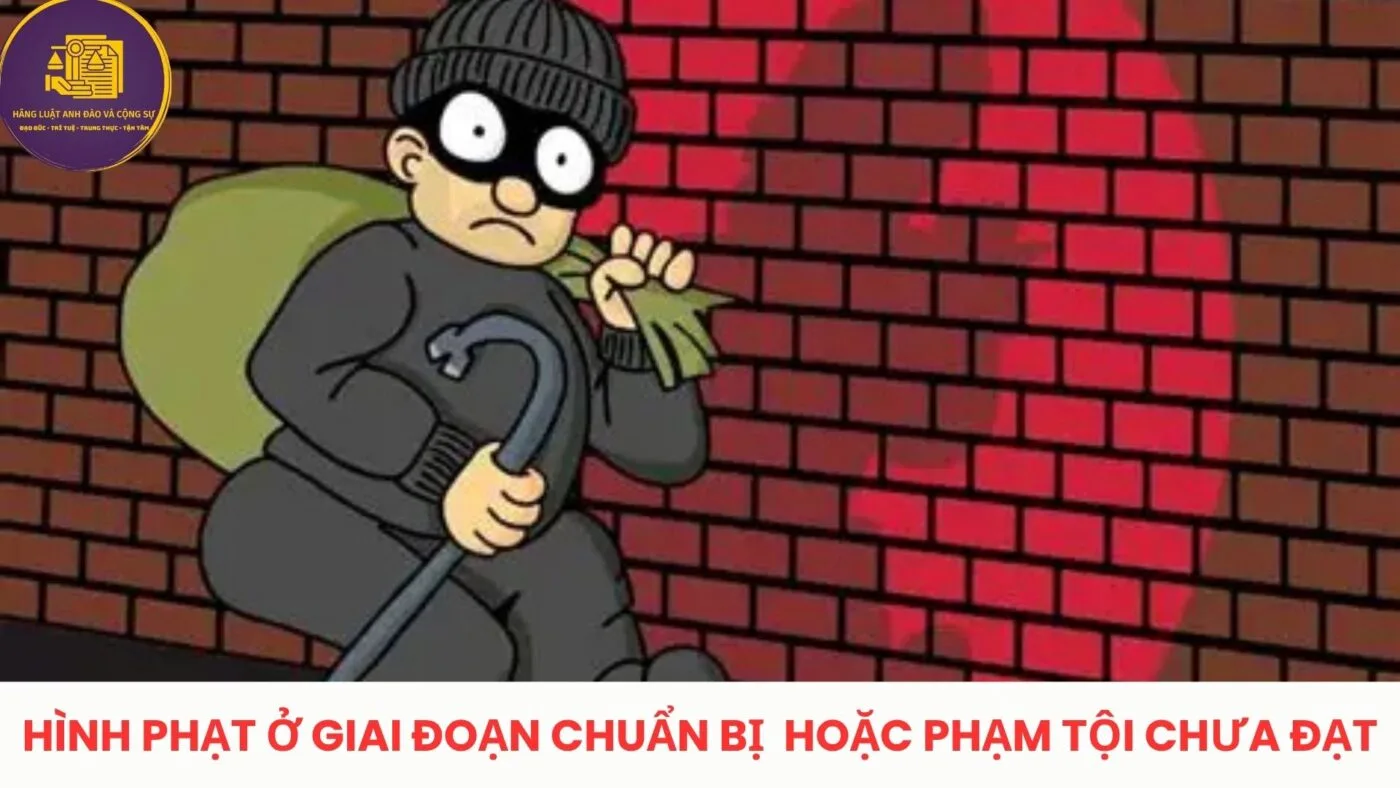hình phạt ở giai đoạn chuẩn bị hoặc phạm tội chưa đạt