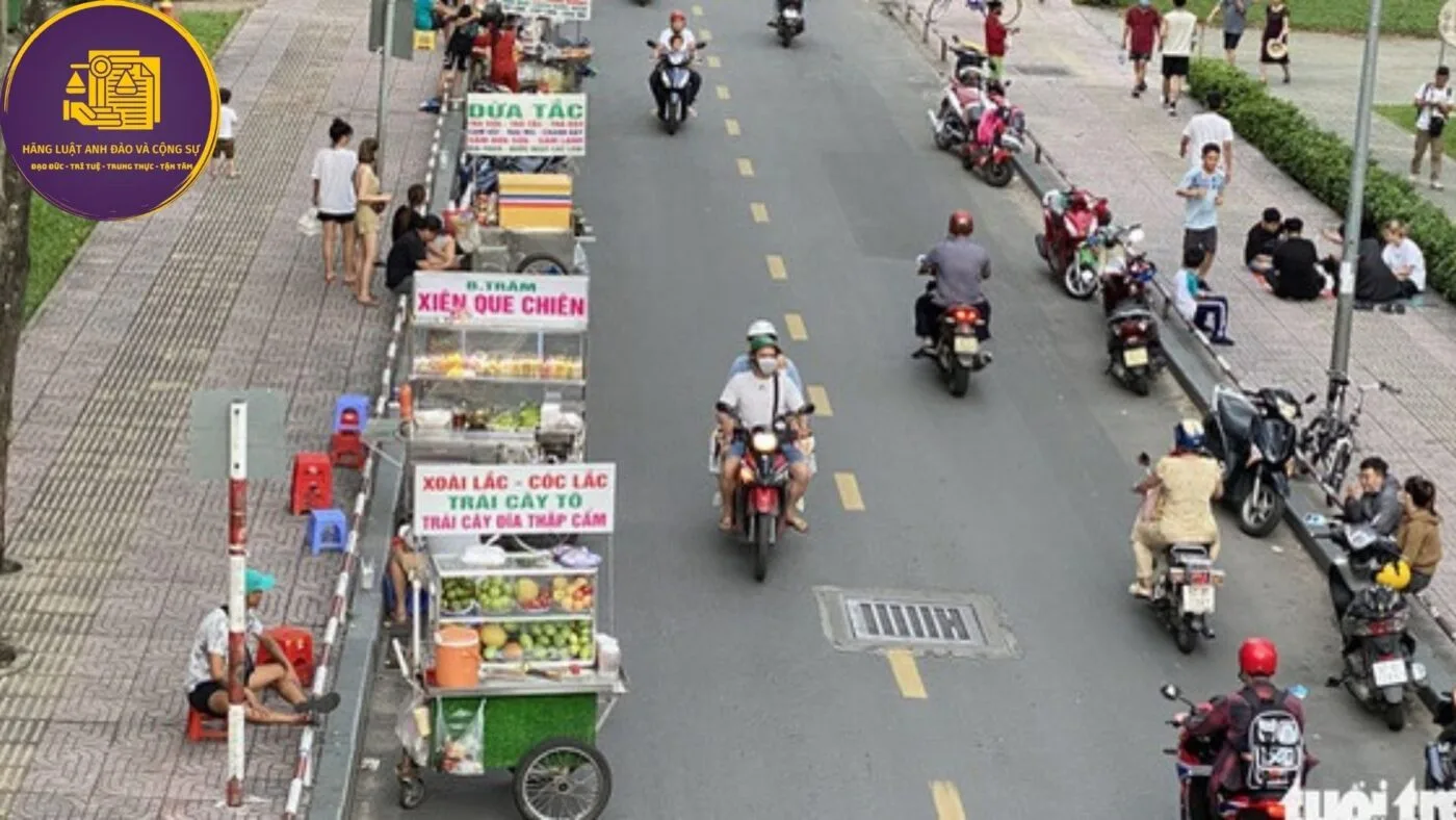 chiếm dụng lòng đường