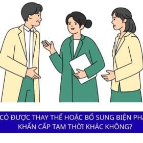 thay thế hoặc bổ sung biện pháp khẩn cấp tạm thời