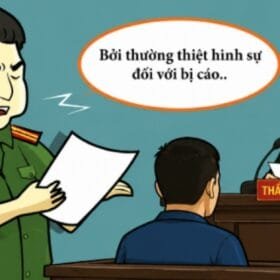 bị cáo bồi thường thiệt hại