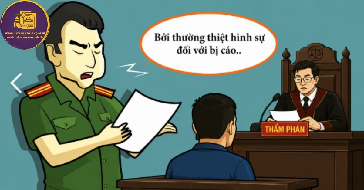 bị cáo bồi thường thiệt hại